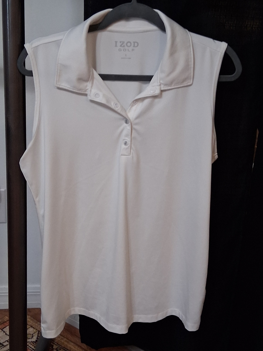 IZOD White Women's Sleeveless Polo Tank